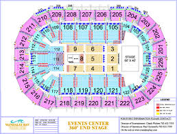 mandalay event center seating chart mandalay events center