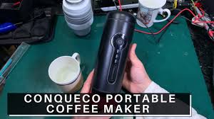 Making these beverages is a rather intricate process. Review Conqueco Battery Portable Coffee Maker 12v Travel Espresso Machine Youtube