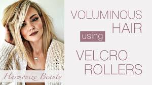 Once you have the four bigger rollers in place on the top of your head, do much the same using medium ones on the side. How To Use Velcro Rollers For Volume Heatlessly
