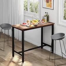 La cuisine prend une place de plus en plus importante dans le quotidien des ménages. Table De Bar Meuble Bar Comptoir De Bar Table A Manger Avec Cadre En Metal Pour Cuisine Bar Restaurant Salon 120 60 90 Cm Achat Vente Meuble Bar