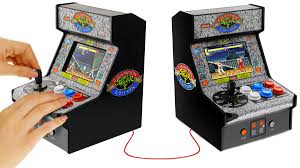 3/4 scale of classic arcade cabinets! Link These Mini Street Fighter Ii Arcade Cabinets For Multiplayer Tech News