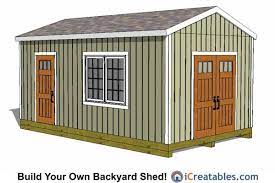 12x20 Large Storage Shed Plans Wood Shed Plans Diy Storage Shed Plans 12x20 Shed Plans