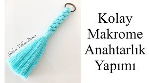 Kolay Ve Sik Makrome Anahtarlik Yapimi Youtube Youtube Sik Dugumler