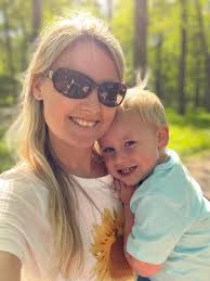 One blessed mama. We spent almost all weekend outside. Lots of walking  trails in Blisswoods and along the Fox River. I got home late Friday night  from Houston and they woke up