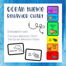 Ocean Theme Clip Chart Worksheets Teaching Resources Tpt