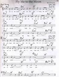Fly Me To The Moon Jpg 2480 3229 Partition Musique Partitions Clarinette Musique Piano