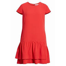 1901 Nordstrom Dresses Womens Ruffled Short Sleeve Medium