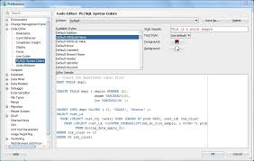 Many ides have them on by default. Customize Syntax Highlighting Oracle Sql Developer