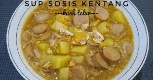Bumbu halus untuk membuat sup makaroni sosis ayam. Sup Telur Kentang