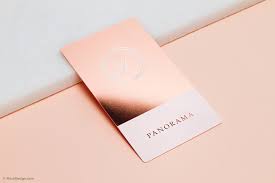 :) let your creative juices flow. Rose Gold Metal Business Cards