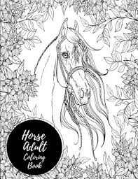 Horse and cowboy coloring pages. Horse Adult Coloring Book Large Stress Relieving Relaxing Coloring Book For Grownups Men Women Easy Moderate Intricate One Sided Designs Patterns For Leisure Relaxation Coloring Books Insignia 9781540624093