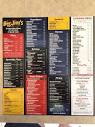 Menu and Catering Packages - Picture of Big Jim's Pizza, New ...