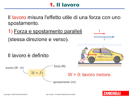 Parliamo di lavoro e potenza in fisica. Lavoro Ed Energia Lezioni Di Fisica