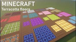 Make glazed terracotta less of a pain to place. Minecraft How To Use Basic Terracotta Floors Tutorial Youtube