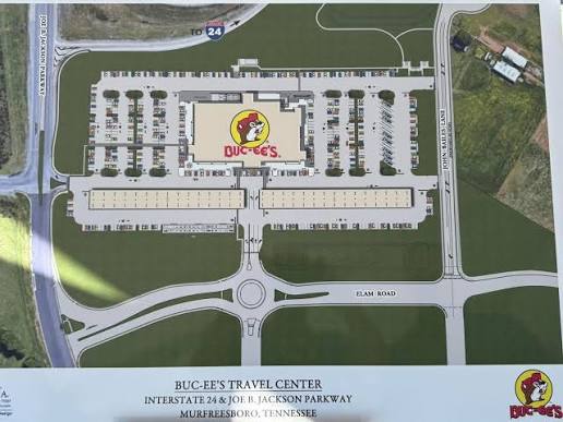 Murfreesboro.com - Here's another look at the new Buc-ee's location coming to Joe B. Jackson. It's going to have 74,000 sq/ft, 120 gas pumps… but no car wash 😭 Thanks Tim for