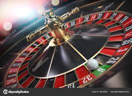 Casino Roulette Mit Ball Auf Null Illustration – Stockfoto © maxxyustas  #382540616