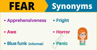 Another Word For Fear 95 Synonyms For Fear With Useful Examples 7esl