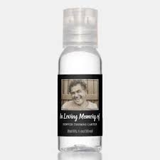 Sympathy Photo Funeral Hand Sanitizer Zazzle Com Hand Sanitizer Personalized Bottles Funeral
