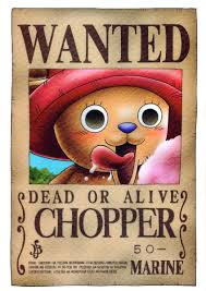 Avis De Recherche De Chopper One Piece Chopper Anime One Piece One Piece