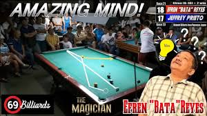 Challenging the billiards legend to any game at all is a huge mistake. Efren Bata Reyes Endless Magical Shot 2019 Youtube