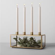 Glass And Metal Taper Candle Holder From Chip And Jo S Hearth And Hand Collection At Target Hearthandhand Tar Taper Candle Holders Candle Holders Candle Box