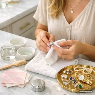 Essential Tools for Safe Cleaning, AI generated