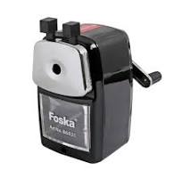 Foska Hot Selling Manual 3 Colors Metal Plastic Table Sharpener Pencil for  School Classroom Home Children