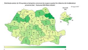 ↗ rezultatele finale se afișează la sediile inspectoratelor școlare județene și pe titularizare.edu.ro, în data de 1⃣1⃣ august. Rezultate Titularizare 2020 Harta Notelor De 10 Stiriedu
