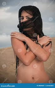 Woman Belly Dancer Arabian in Desert Dunes Stock Image - Image of egyptian,  girl: 38669681