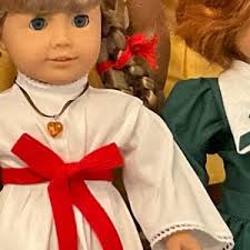 18” Doll REAL AMBER Heart Necklace With Ribbon Replica