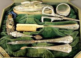 Cased Victorian Sterling Silver Grooming Kit Wow The Time Machine Antique Vanity Antiques