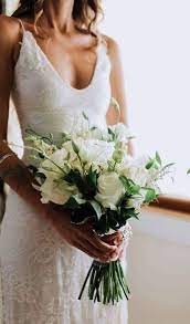Classy Long Wedding Dresses For The Demanding Women Every Bride To Be Should Have To Look Her Fines Perfect Wedding Dress White Bridal Bouquet Wedding Bouquets