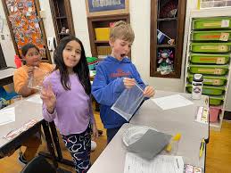 Making tiny oceans in Sra. Indra's fourth-grade class at Jefferson! Science  is so fun. #WinhawkProud #WhyWAPS