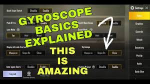 Gyroscope Basics Explained Pubg Mobile Youtube