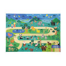 This alphabet and beginning letter sound song shows a zoo animal with the beginning sound for each letter of the alphabet. Alphabet Zoo Puzzle Set Kmart