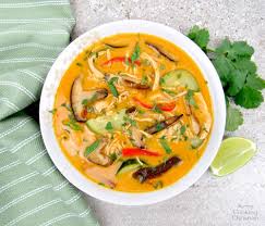 Thai Coconut Curry Chicken Soup Keto And Low Carb Classic Thai Chicken Soup Flavo Thai Coconut Curry Chicken Coconut Curry Chicken Soup Coconut Curry Chicken