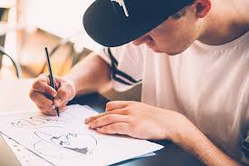 Male Artist Drawing Stock Photos ...