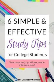 6 Simple Tips To Study Effectively Study Tips College Study Tips Studying Math