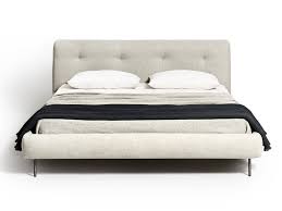 double bed with upholstered headboard imera by de padova design elisa ossino upholstered headboard bed furniture bed