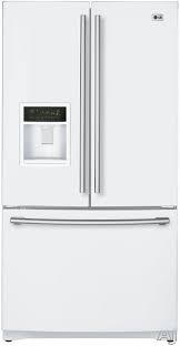 Bisque French Door Refrigerator With Water Dispenser Lg Lfx25960sw 24 7 Cu Ft French Door Refrigerator With External Ice Water Dispenser Tilt A Drawer White Refrigerator French Door Refrigerator French Doors