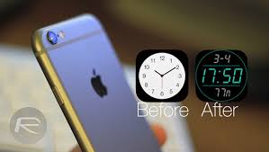 What is phone symbol mean in upper right corner of screen? How To Transform Stock Analog Ios Clock Icon Into Digital Clock Icon Redmond Pie