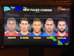 Watch me play efootball pes 2020 via omlet arcade! Pesuniverse On Twitter New Faces Shown To The Guys Attending The French Pes2018wt Including Kmbappe Angel Di Maria Dani Carvajal Tolissa And Payet Thoughts Https T Co Brmvdddhpr
