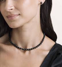 Akoya Pearl Black Pearl Source The Pearl Source 14k Gold Round Black  Japanese Akoya