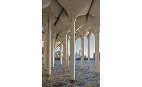 First unveiled back in 2014 as pier 55, little island is the product of an architecture competition held by the hudson river park trust and businessman and philanthropist barry diller. Petals Pots And Pilings Produce Pier Park Hybrid Little Island 2021 03 08 Engineering News Record