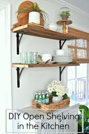 Diy Kitchen Open Shelving For Under 50 Open Shelving Kitchen Remodel Small Rustic Farmhouse Kitchen