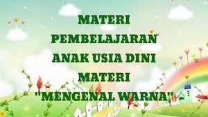 Soal bahasa inggris tk pdf. Materi Anak Tk Dan Paud Mengenal Warna Youtube