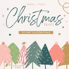 Modern christmas trees, our collapsible trees are easy to set up, take down, and store. Modern Christmas Trees Clip Art Images Boho Style Set Three Tpt