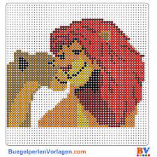 Das löwen kostüm für erwachsene von boland ist ein treuer begleiter an karneval. Konig Der Lowen Bugelperlen Vorlage Perler Bead Disney Perler Bead Art Perler Bead Patterns