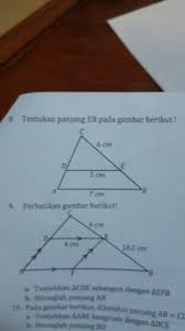Tutup jawaban langkah pertama dalam mengerjakan soal ini adalah mencari segitiga yang. Tentukan Panjang Eb Pada Gambar Berikut Brainly Co Id