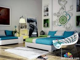 Turkuaz Yatak Odasi Modeli Yatak Odasi Mobilya Fikirleri Yatak Odasi